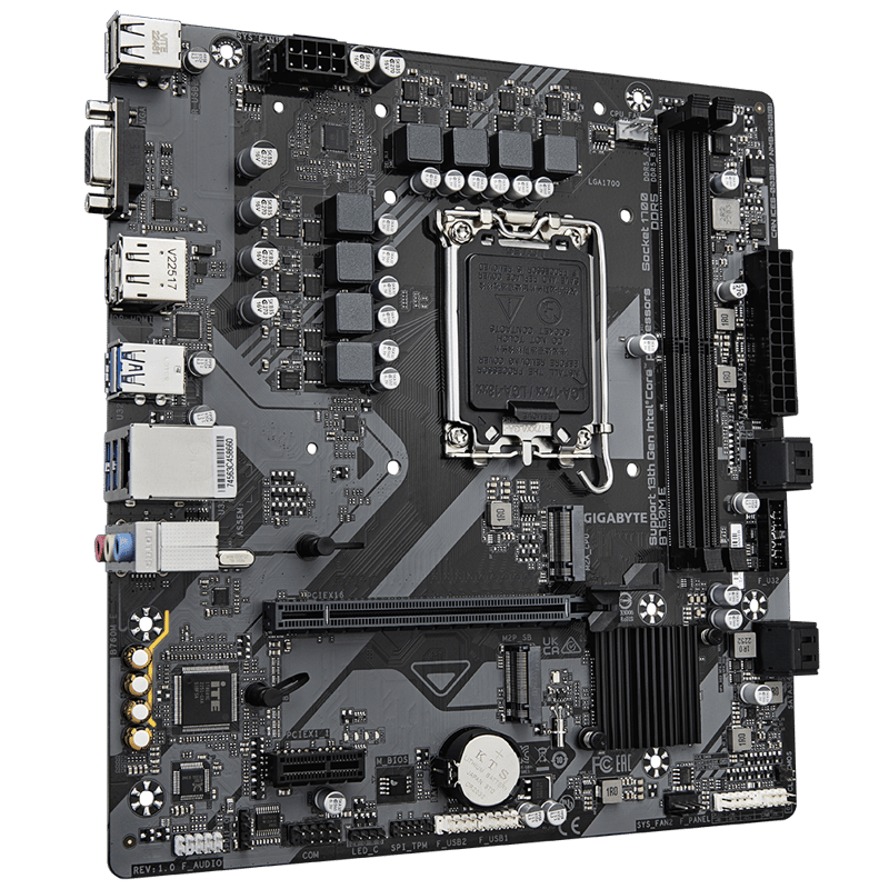 لوحة أم Gigabyte B760M E Intel B760 LGA1700 Micro-ATX أسود - 13