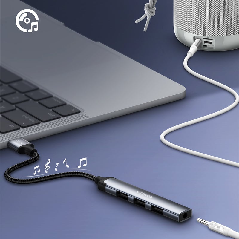 محول LDNIO DS-104U 4 منافذ USB-A - 8