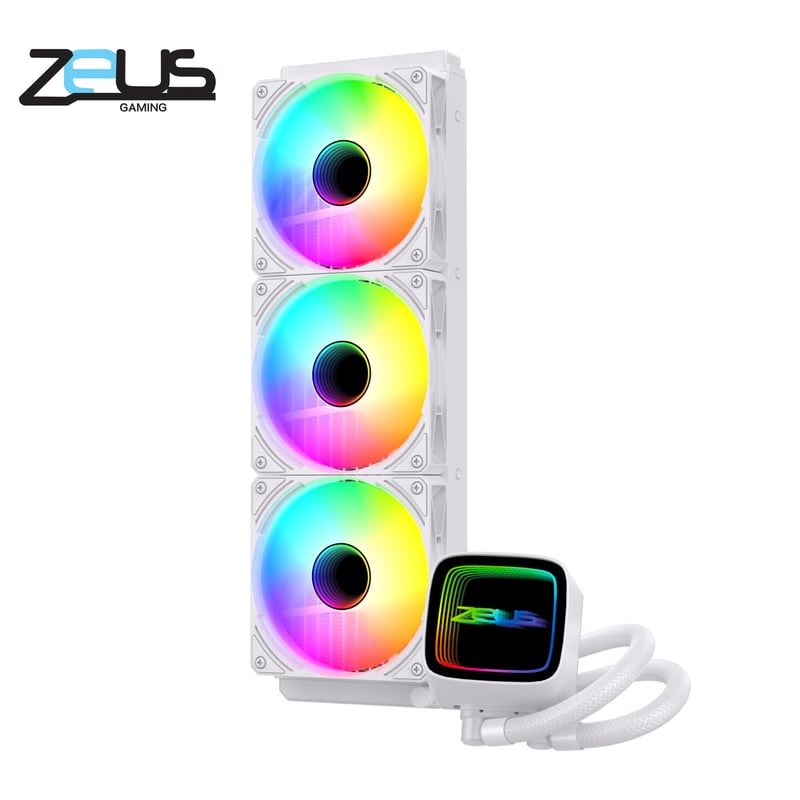 مبرد Zeus Liquid Freeze 360mm AIO سائل 280W ARGB أبيض - 3
