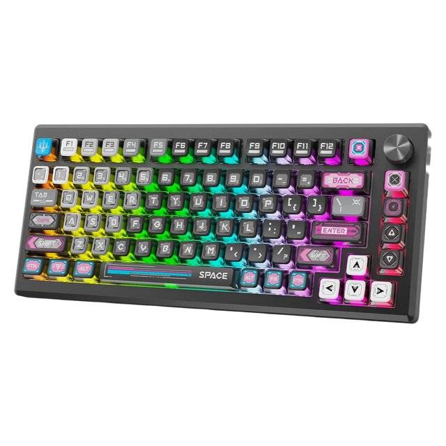 كيبورد Redragon K732MC-RGB-PRO 75% ميكانيكي قابل للتبديل لاسلكي RGB - 1