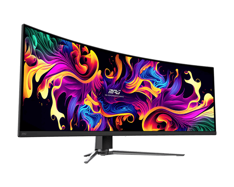 MSI MPG 491CQP QD-OLED 49" DQHD 144Hz 0.03ms 1800R Curved Ultrawide Gaming Monitor - 1