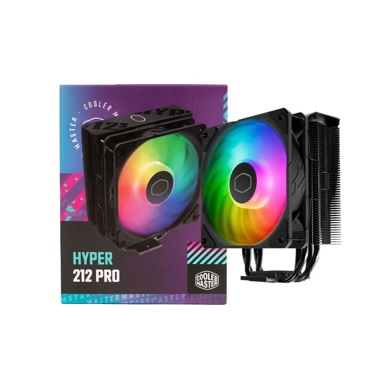 Cooler Master Hyper 212 Pro ARGB 120mm Air CPU Cooler - 10