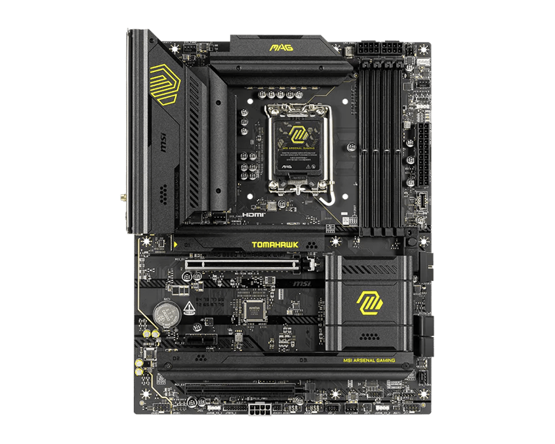 مذربورد إم إس آي MAG B860 Tomahawk WiFi لمعالجات LGA 1851 مقاس ATX مع DDR5 و PCIe 5.0 و Thunderbolt 4 - 5