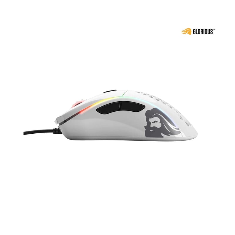 ماوس Glorious Model D 12000 DPI سلكي RGB أبيض - 7