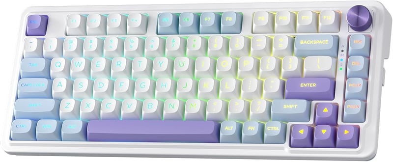 Redragon K673WBP RGB Mechanical Keyboard 75% Gasket Wired/2.4/BT - 1