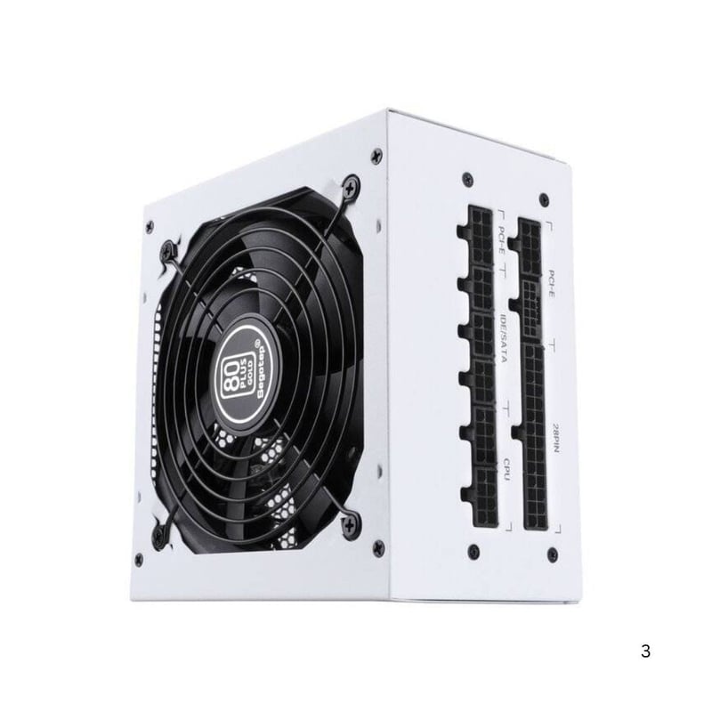 Segotep GM750W 750W 80+ Gold Full Modular ATX 3.0 PSU White - 3