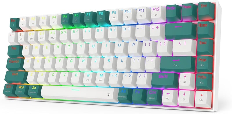 Redragon K678WG PRO TKL Mechanical Red Keyboard Dual-Mode RGB - 3
