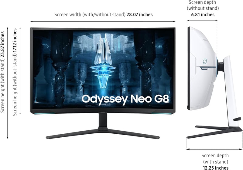 Samsung Odyssey OLED G8 G80SD 32" 4K 240Hz QD-OLED Gaming Monitor - 5