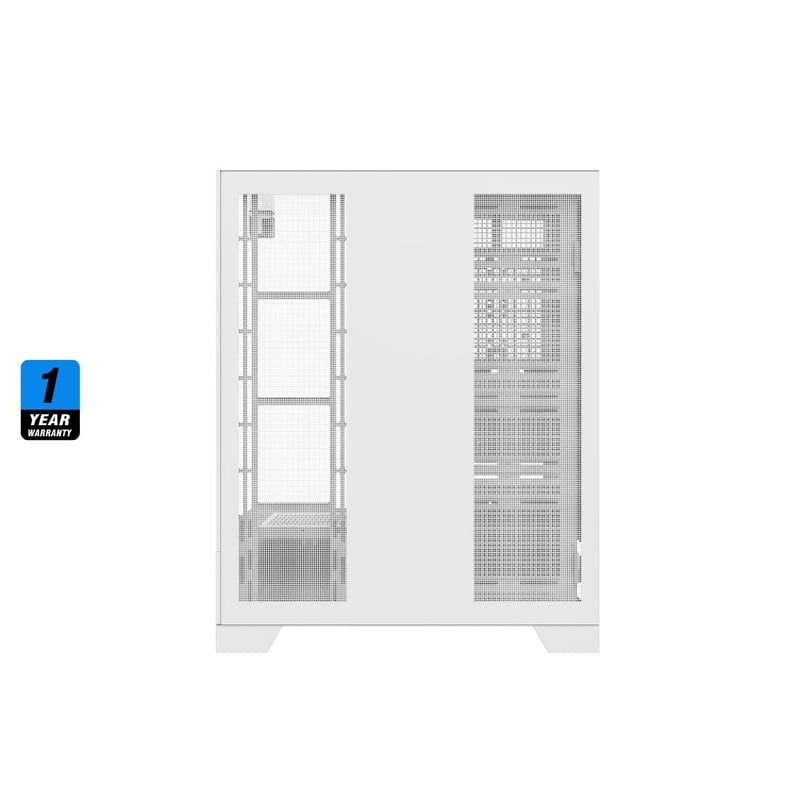 DarkFlash DY450L Pro Mid-Tower ATX Case White Tempered Glass - 7