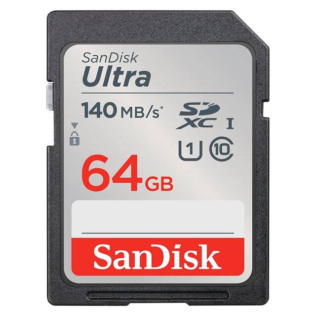 SanDisk Ultra 64GB SDXC UHS-I 140MB/s Memory Card - 5