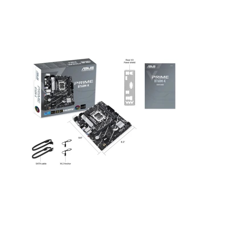 ASUS PRIME B760M-K LGA 1700 Micro-ATX Motherboard DDR5 PCIe 4.0 - 6