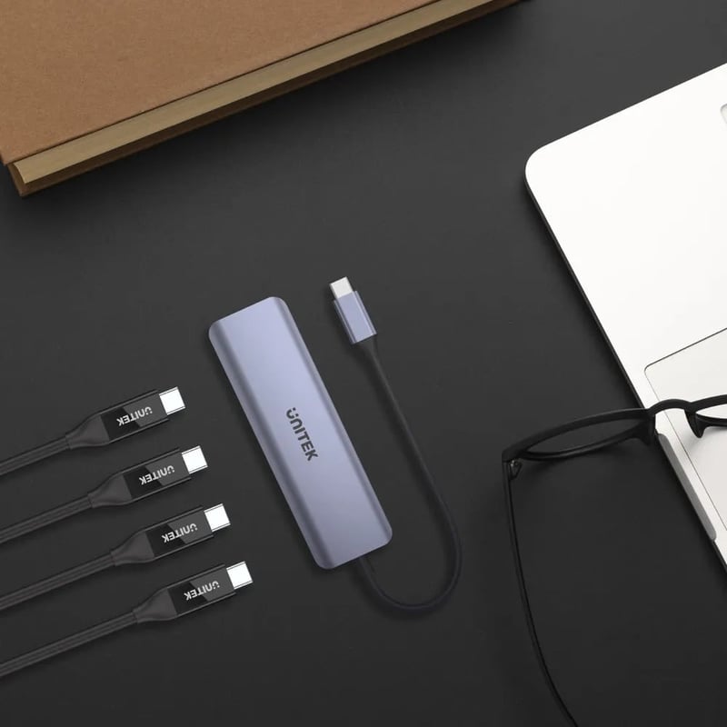 محول USB Unitek H1107K 4-Port USB-C Hub - 5