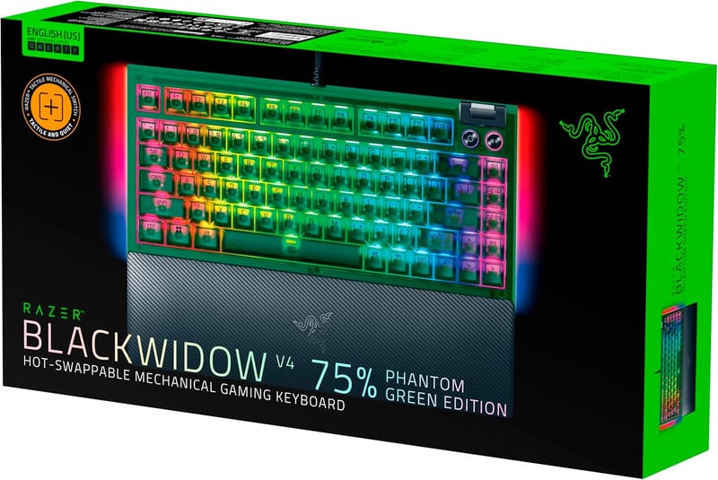 كيبورد Razer BlackWidow V4 75% Orange Tactile Hot-Swappable USB-C RGB - 6