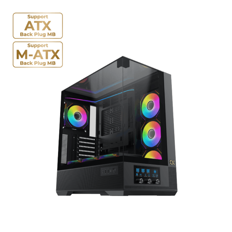 كيس Xigmatek Vision Mid-Tower ATX EATX أسود - 1
