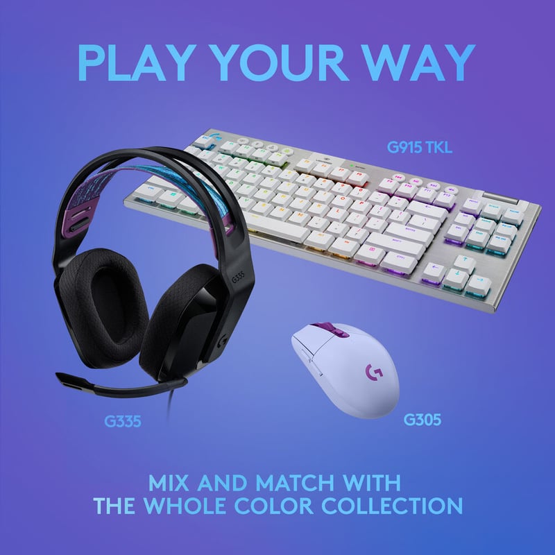 سماعات Logitech G335 سلكي مع ميكروفون أسود - 26