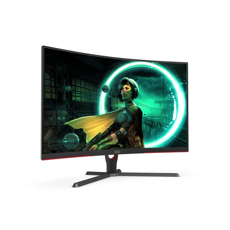 AOC G3 Series C32G3E 32" FHD 165Hz VA Curved Gaming Monitor - 3