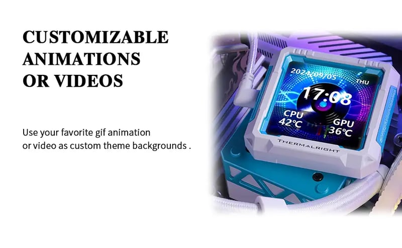 Thermalright Frozen Warframe PRO 360 AIO Liquid Cooler White - 7