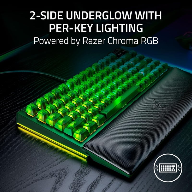 كيبورد Razer BlackWidow V4 75% Orange Tactile Hot-Swappable USB-C RGB - 11