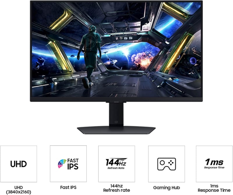 Samsung Odyssey G7 G70D 27" 4K 144Hz IPS Gaming Monitor - 3