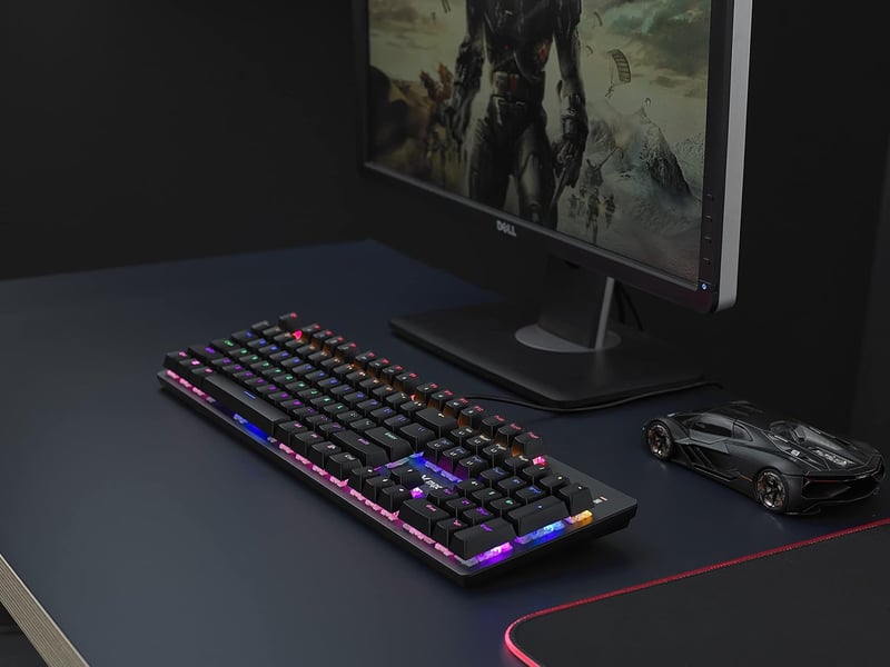 كيبورد Rapoo V500SE ميكانيكي سلكي للألعاب RGB - 4