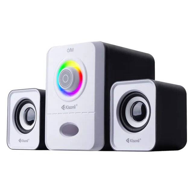 Kisonli U-2900BT Speaker White Wireless RGB - 2