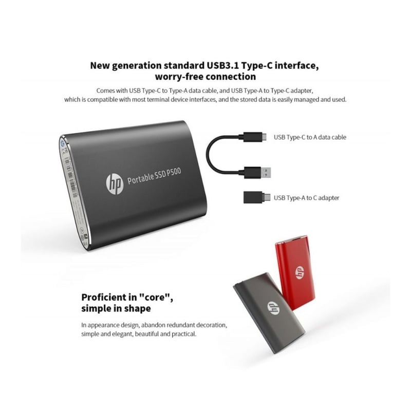 هارد خارجي HP P500 250GB SATA 2.5″ SSD - 4