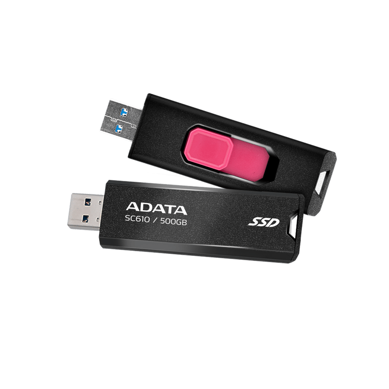 هارد خارجي ADATA SC610 500GB USB 3.2 Gen2 أسود - 5