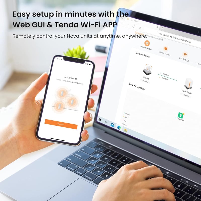 Tenda Nova EX12 AX3000 Whole Home Mesh Wi-Fi 6 System (3-pack) - 6