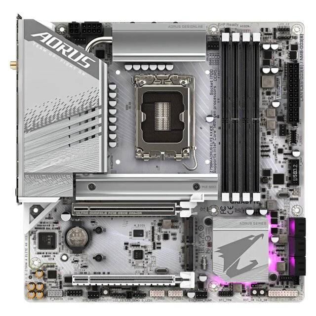 لوحة أم Gigabyte Aorus Elite Z790 LGA1700 Micro-ATX DDR5 أبيض - 2
