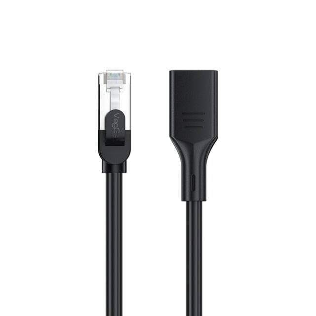 كيبل VegGieg Ethernet CAT6 RJ45 إلى RJ45 5m UTP رمادي - 4