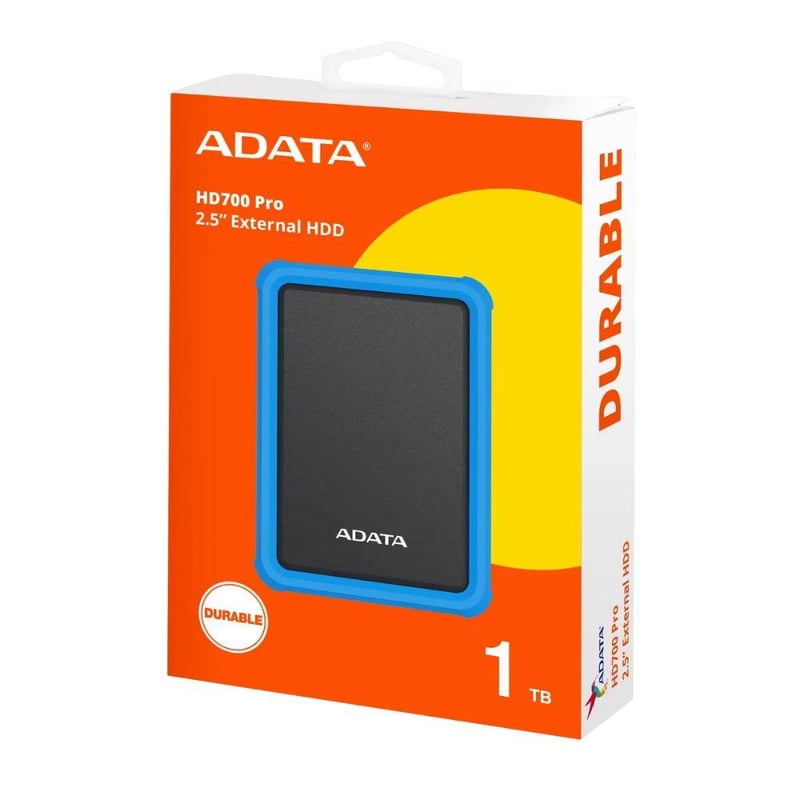 ADATA HD700 Pro 1TB USB 3.2 External HDD Blue - 5