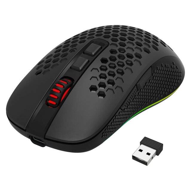 ماوس Redragon M694 HANA 7200 DPI لاسلكي RGB أسود - 2