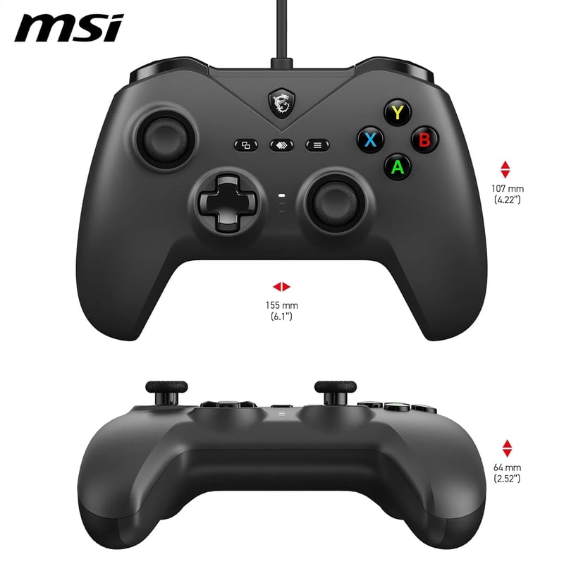 MSI Force GC200 Wired Gamepad Controller White - 3