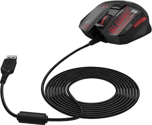 ماوس Bloody W60 Mini Max 12000 DPI RGB USB أسود - 8