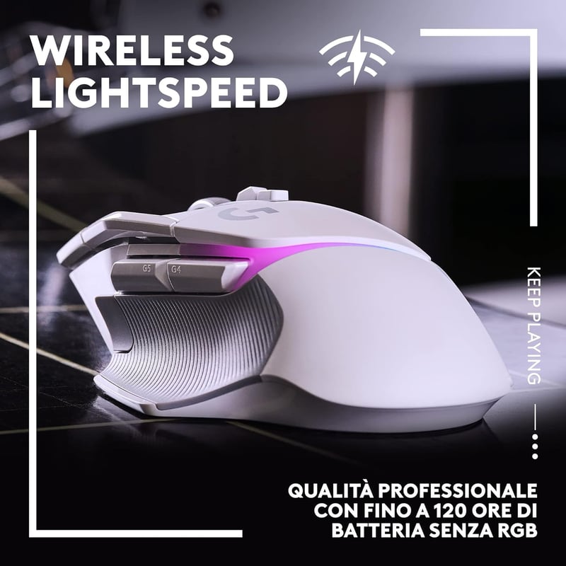 ماوس Logitech G502 X Plus 25600 DPI Lightspeed Wireless RGB أبيض - 19