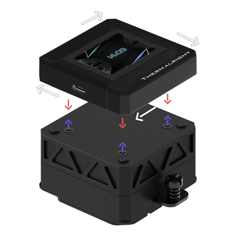 مبرد Thermalright Frozen Warframe 360mm AIO سائل ARGB أسود - 4