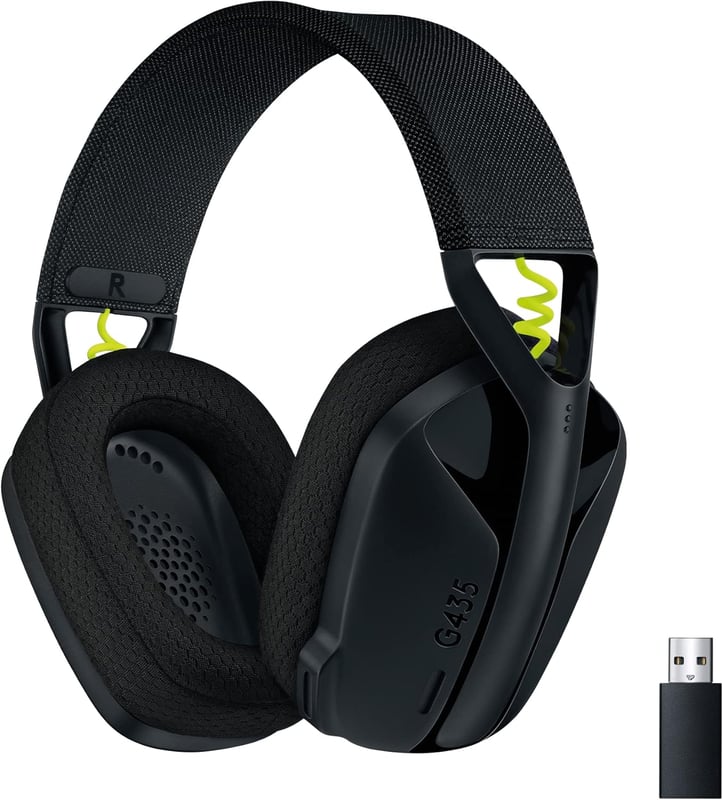 Logitech G435 LIGHTSPEED Wireless Gaming Headset - Black - 1
