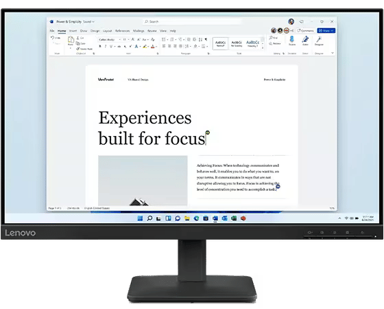 Lenovo L24-4e 24″ 1920x1080 100Hz IPS Monitor - 1