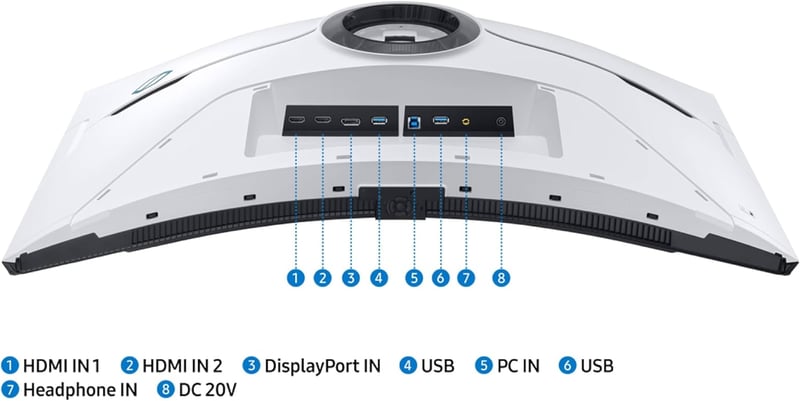 Samsung Odyssey OLED G8 G80SD 32" 4K 240Hz QD-OLED Gaming Monitor - 6