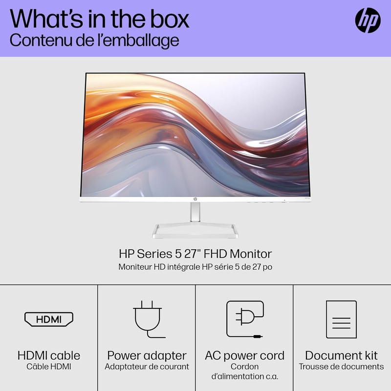 HP Series 5 27″ 1920x1080 100Hz IPS Monitor - 8