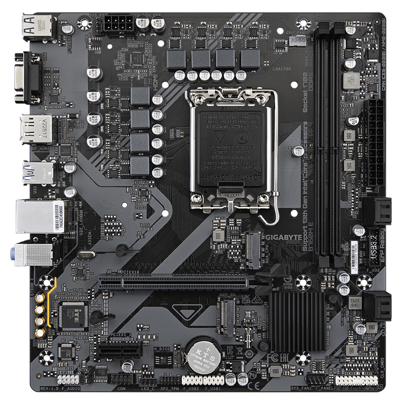 لوحة أم Gigabyte B760M E Intel B760 LGA1700 Micro-ATX أسود - 12