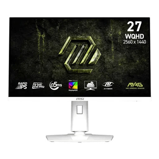 شاشة MSI MAG 274QRFW X32 27″ 2560x1440 320Hz IPS أبيض - 1