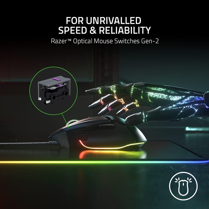 ماوس Razer Basilisk V3 سلكي للألعاب 26K DPI RGB - 6