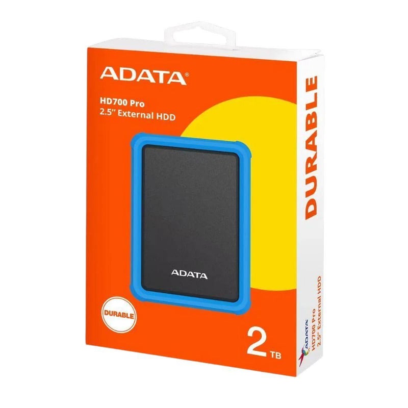 ADATA HD700 Pro 2TB USB 3.2 External HDD Blue - 3