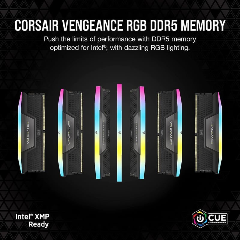 Corsair Vengeance RGB 128GB (2x64GB) DDR5 6400MT/s CL42 - 6