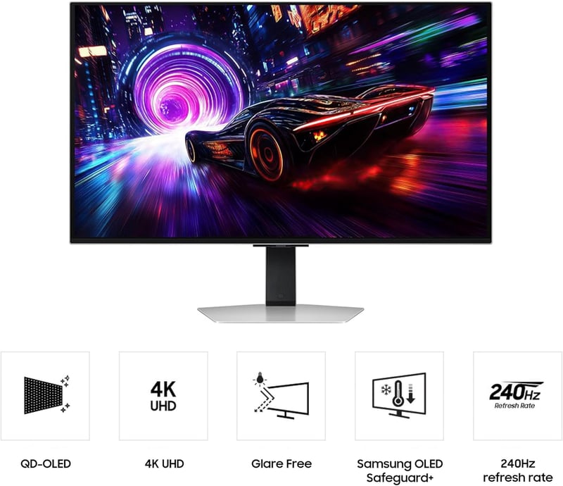 Samsung Odyssey OLED G8 G80SD 32" 4K 240Hz QD-OLED Gaming Monitor - 3