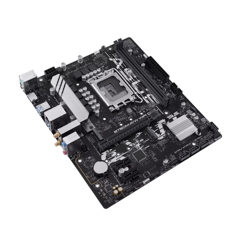 ASUS B760M-AYW WIFI D4 LGA 1700 Micro-ATX Motherboard DDR4 Wi-Fi 6 - 6