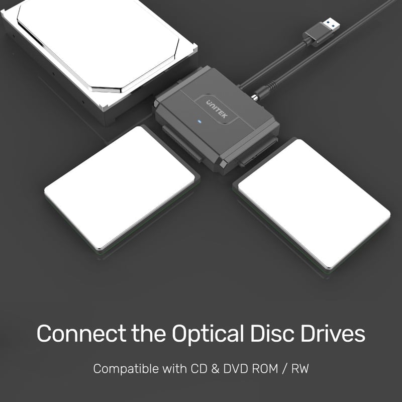 محول Unitek SmartLink Trinity USB 3.0 إلى SATA II & IDE - 4