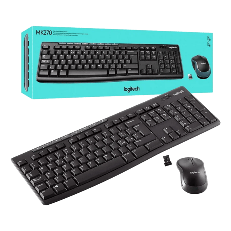 كيبورد Logitech MK270 Full-Size لاسلكي مع ماوس - 5