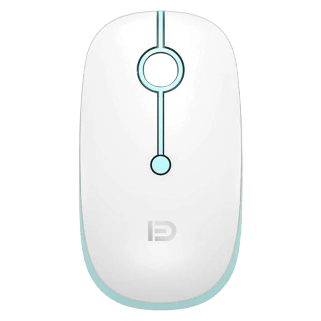 Fude i330 Wireless Ergonomic Mouse - White & Green - 4